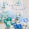14pcs Mylar Balloons - 22in, 15in, 10in Different Sizes Large Metallic Silver Foil Balloons Chrome Decor | 360 Degree 4d Round Helium Balloon